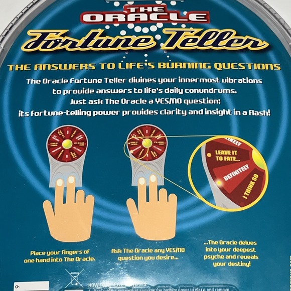 Vintage‎ The Oracle FORTUNE TELLER Electronic Handheld Game 2004 SEALED RARE New